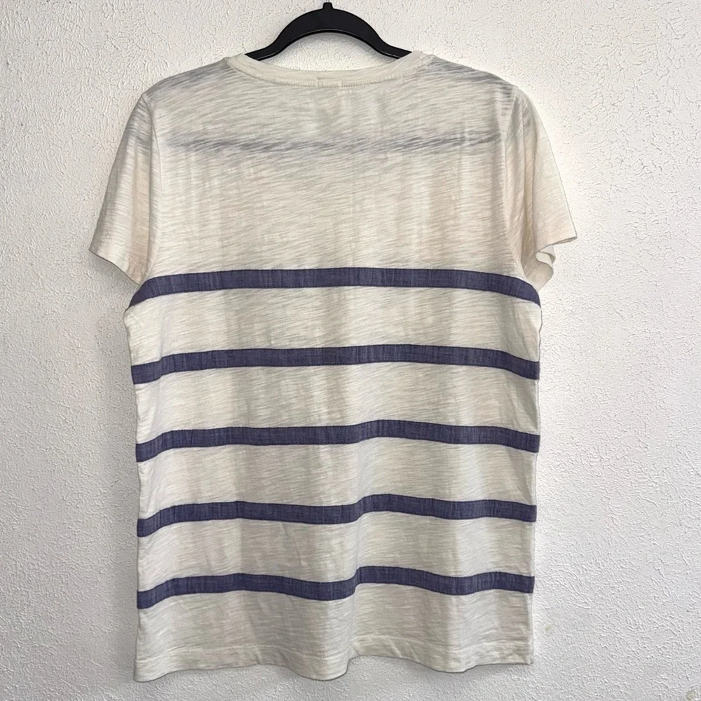 J. Crew Women’s Heathered Striped Tee Size Large